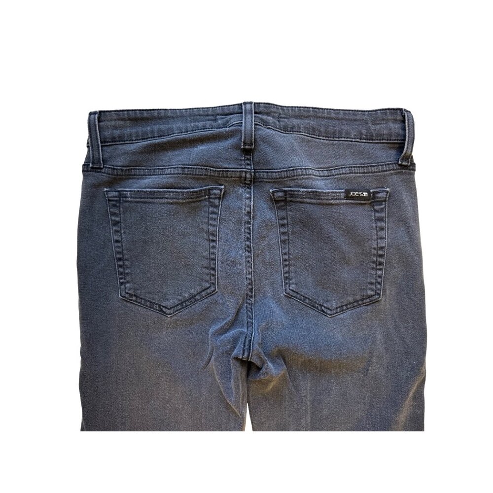 Size 28 Women's JOE'S JEANS FADED BLACK SKINNY JEANS Frayed Raw Cut Hems Stretch - Picture 8 of 11